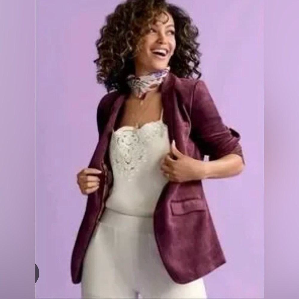 Cabi Vineyard Williams Jacket Blazer MEDIUM FALL 2023 #4491 Velvet Thrive Size M